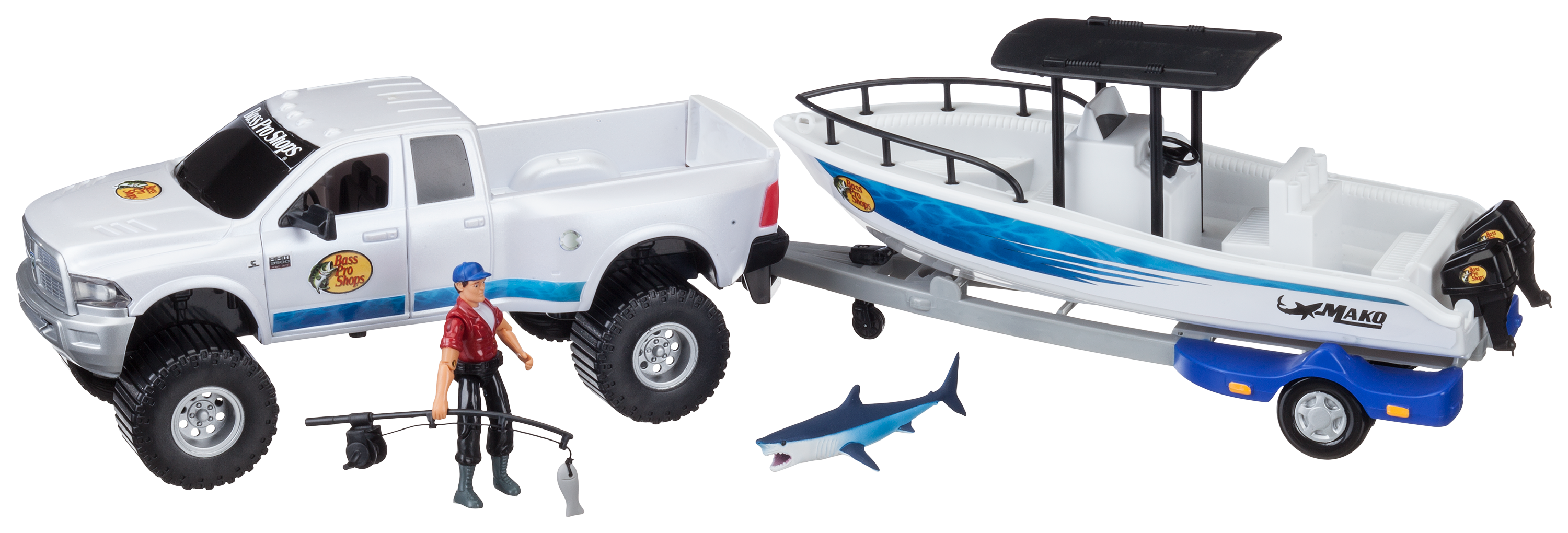 Bass Pro Shops Saltwater Fishing Adventure Truck and Boat Play Set for ...